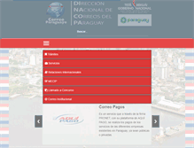 Tablet Screenshot of correoparaguayo.gov.py